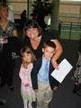 President Sarah with daughter Katie and son Bobby